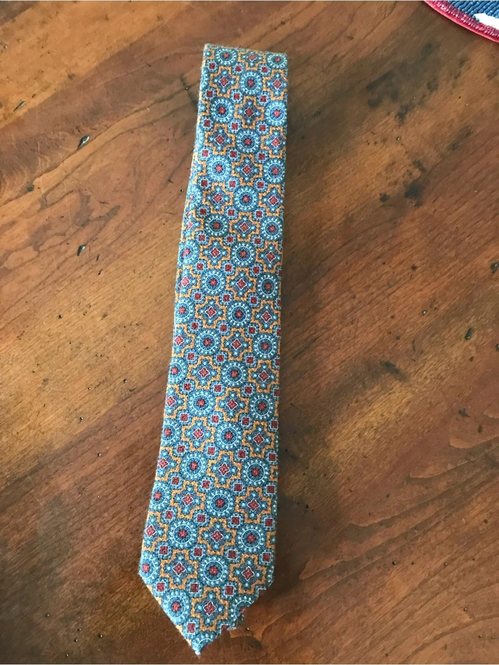 Suit Supply Classic Geometric Design Mens Tie